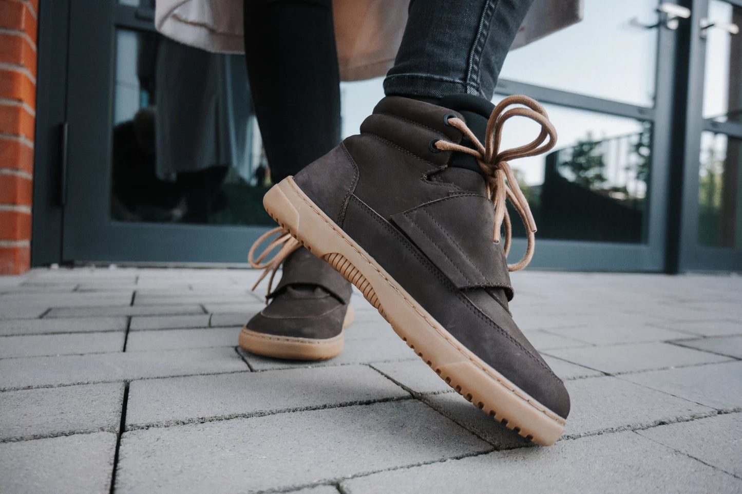 Barefoot Sneakers Boots Blizzard - Dark Chocolate Brown