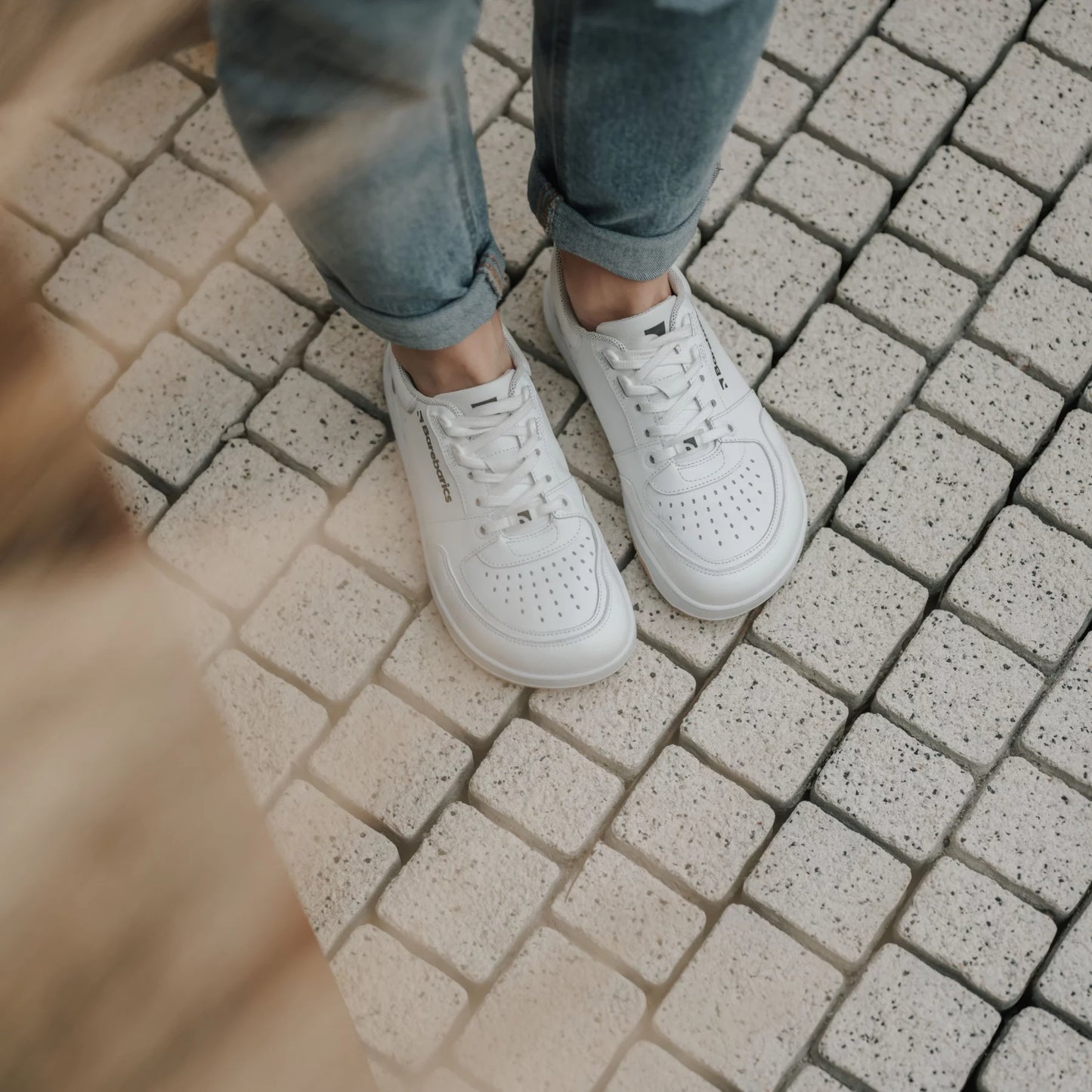 Chaussures Pieds Nus Baskets Wave - Tout Blanc