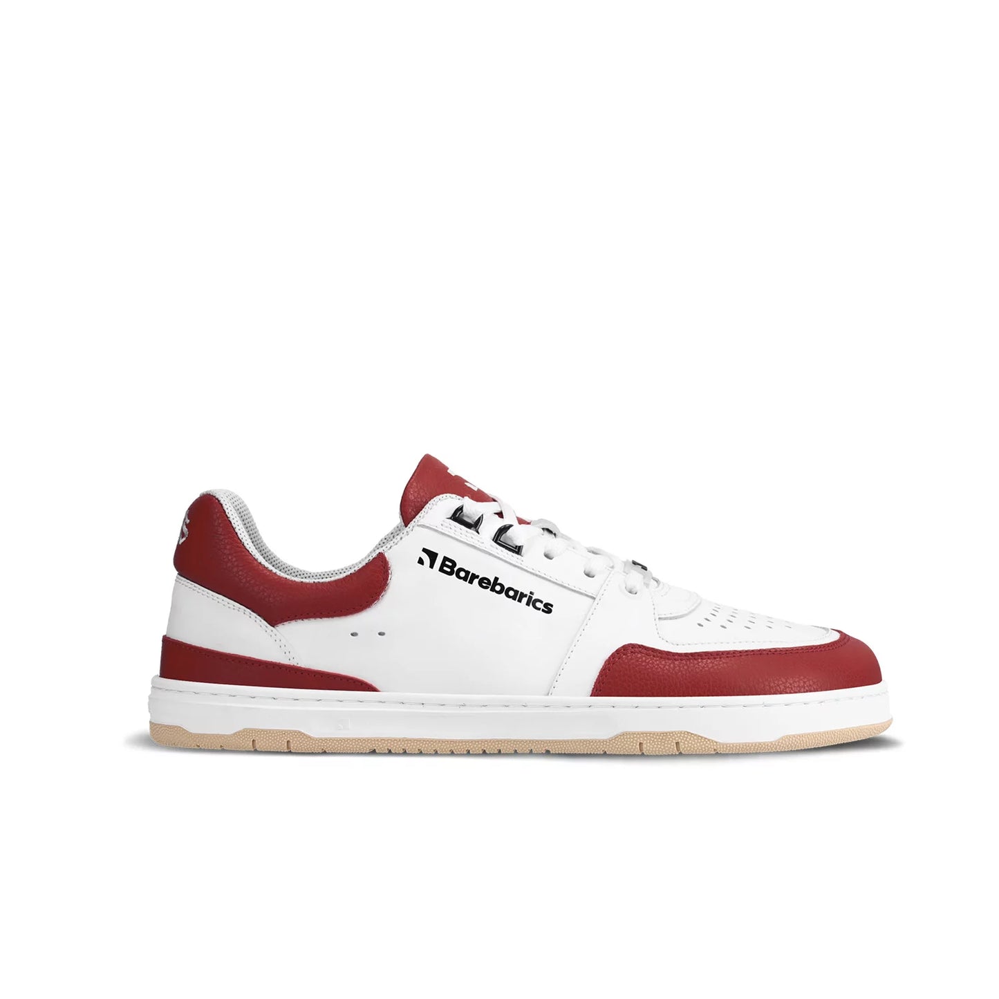Barefoot Shoes Sneakers Wave - White & Crimson Red