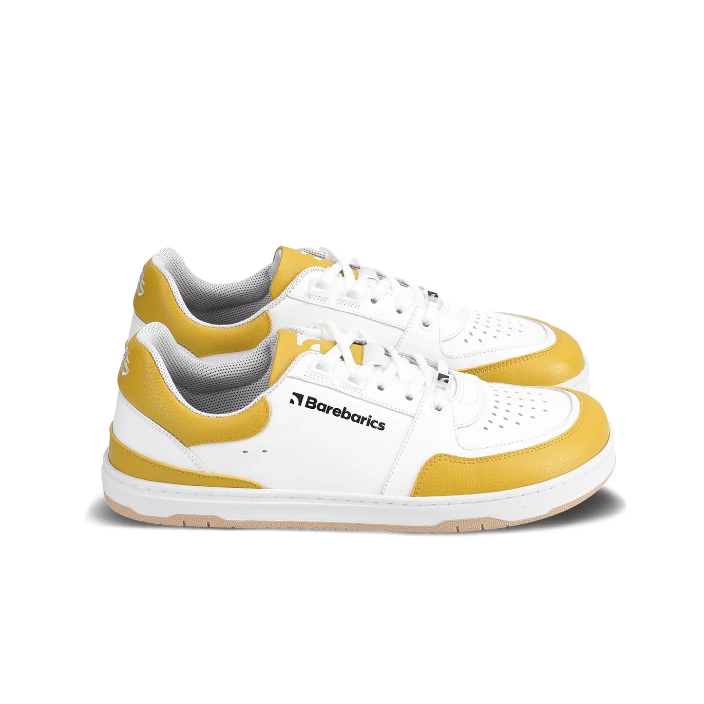 Barfußschuhe Sneakers Wave - White & Sunset Yellow