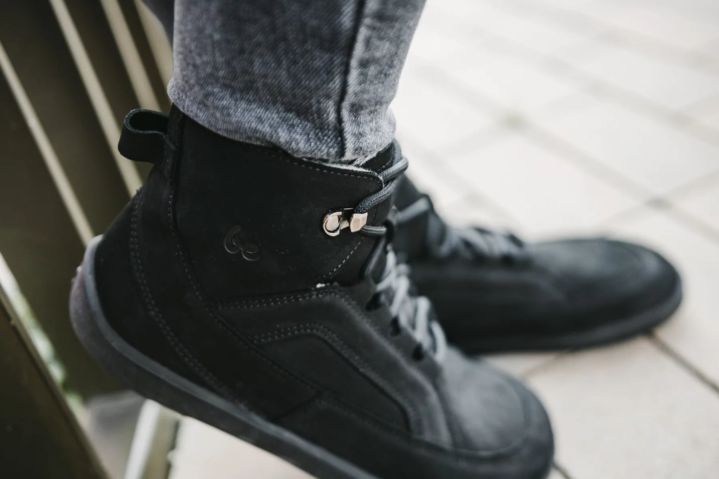 Barfußschuhe Stiefel York - All Black