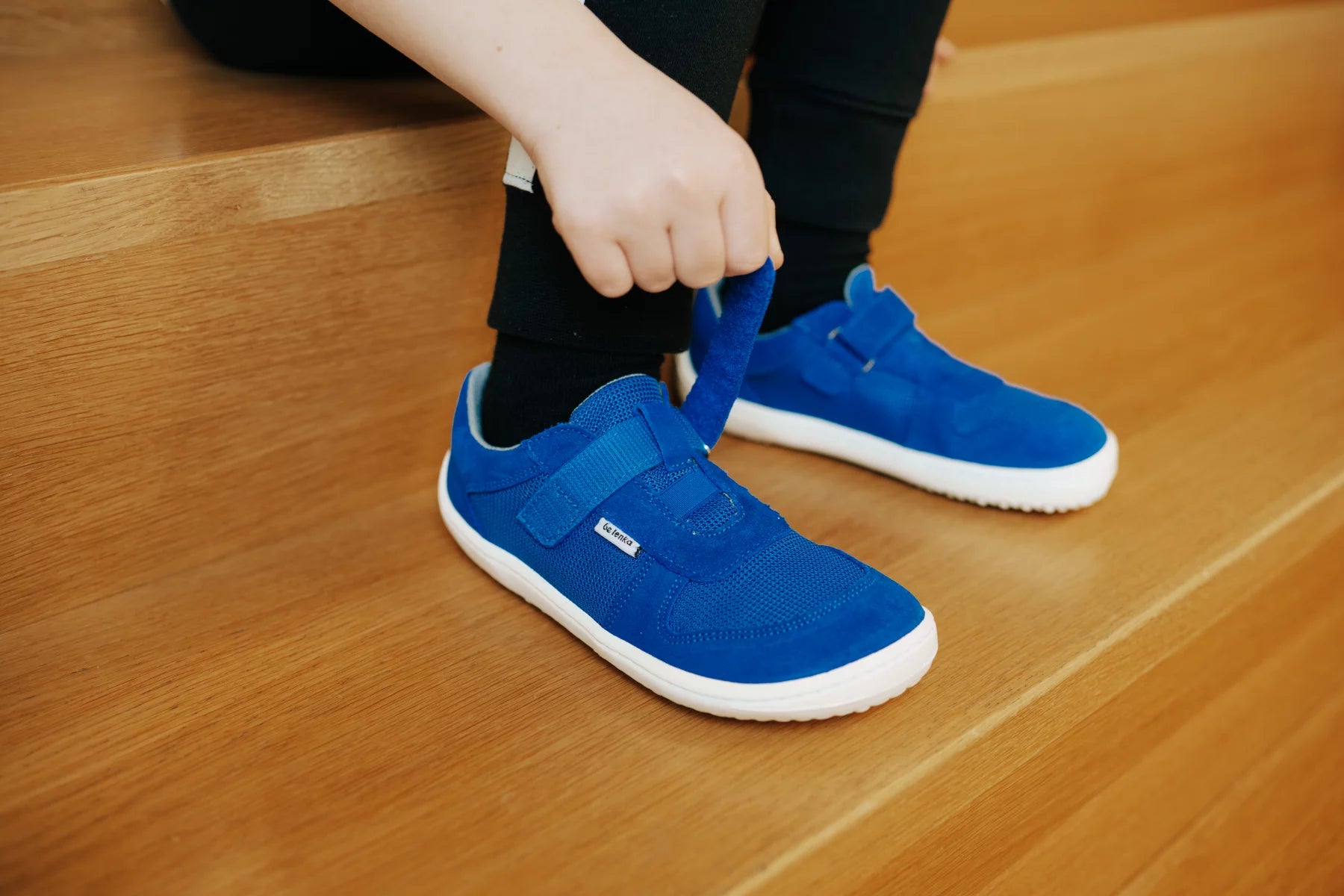 Children's Barefoot Shoes Sneakers Joy Blue White