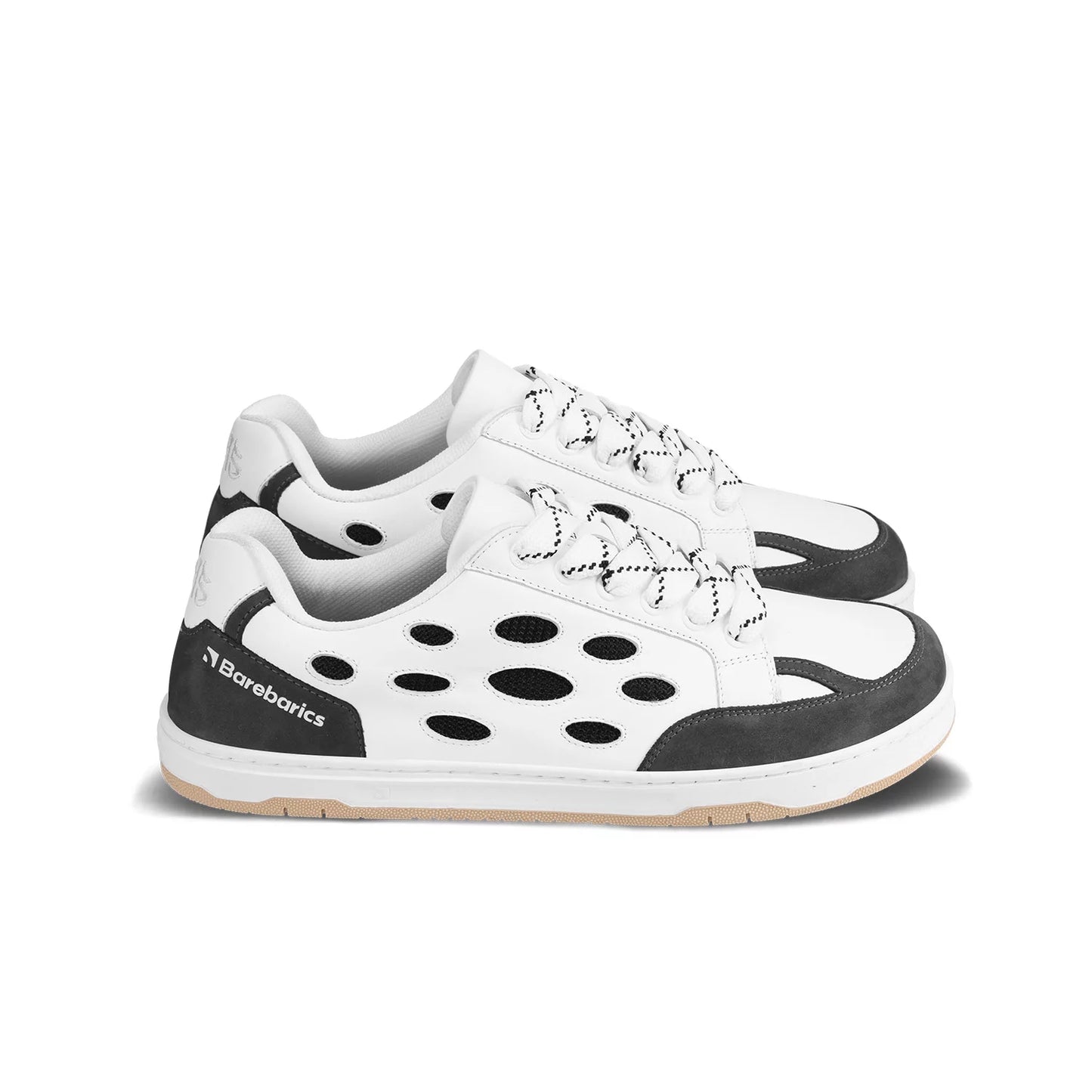 Baskets pieds nus Fusion - Blanc et Charbon
