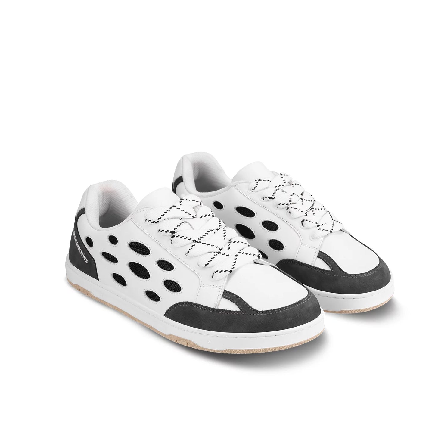 Baskets pieds nus Fusion - Blanc et Charbon