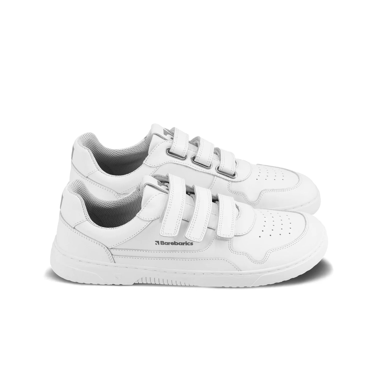 Chaussure pieds nus Sneaker Zing - Blanc &amp; Or - Cuir 