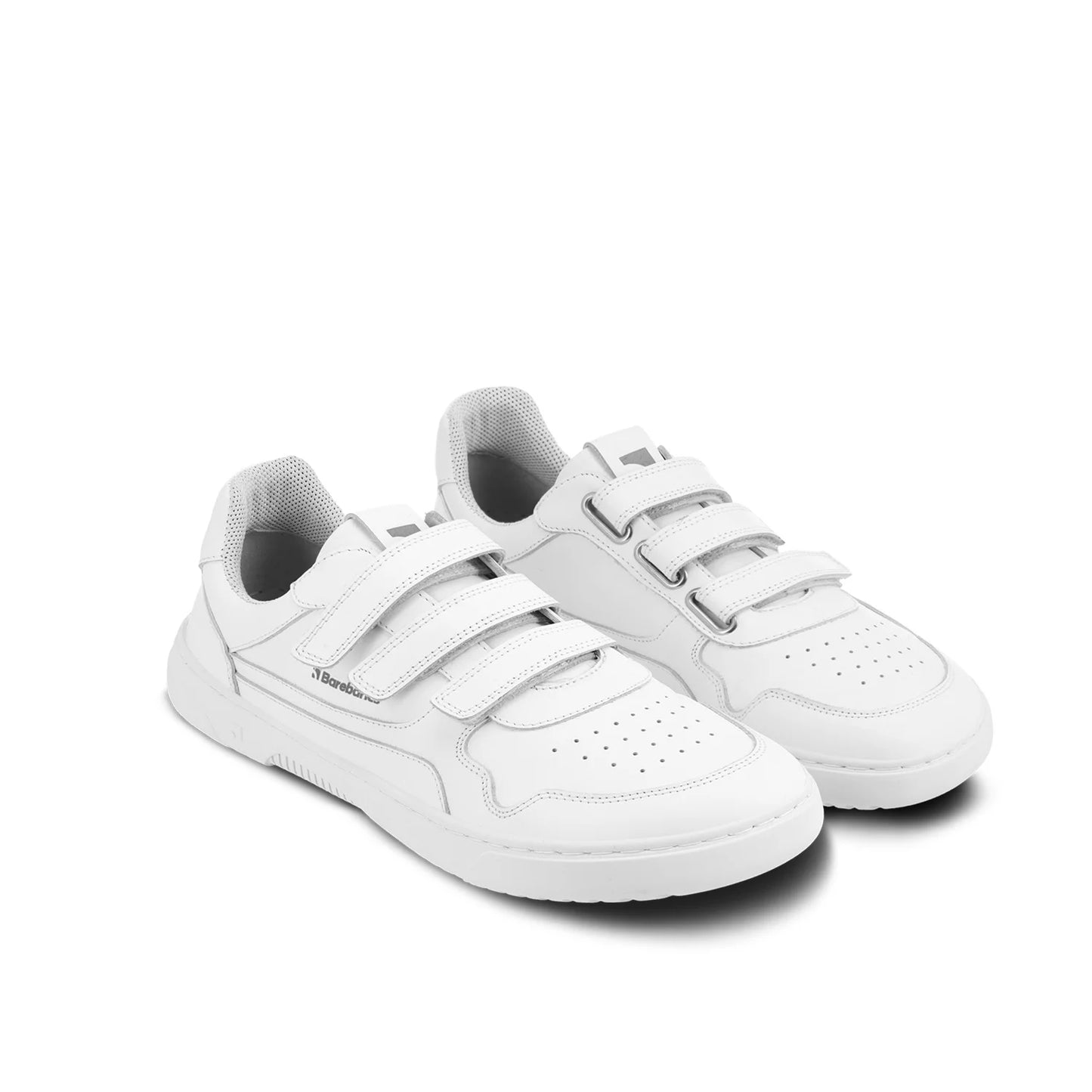 Chaussure pieds nus Sneaker Zing - Blanc &amp; Or - Cuir 