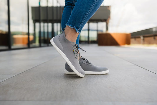 Barefoot Sneakers Stride - Grey &amp; White