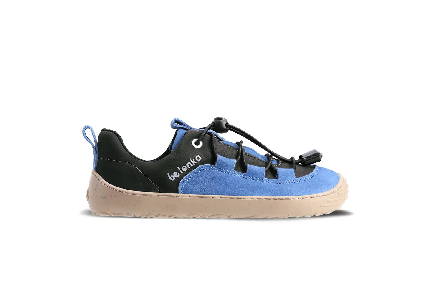 Enfants Barefoot Sneakers Xplorer - Bleu &amp; Olive Noir