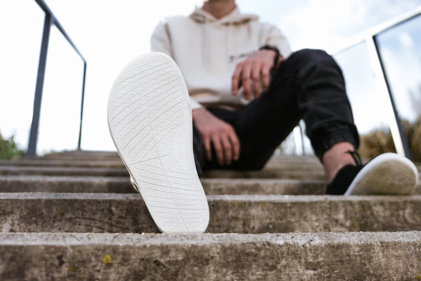 Baskets pieds nus Stride - Noir &amp; Blanc