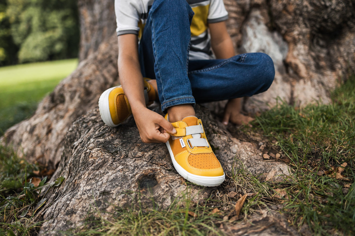 Kids Barefoot Shoe Fluid - Mustard &amp; Mango